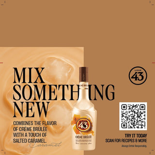 Licor 43 Crème Brulee Shelf Talker