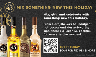 Licor 43 Holiday Shelf Talker 2025 (Single)