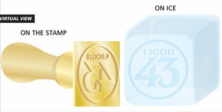 Licor 43 Branded Ice Stamp - Gold