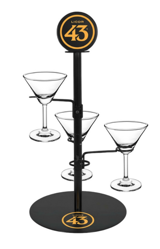 Licor 43 Martini Tree - Kit includes 4 trees + 12 glasses