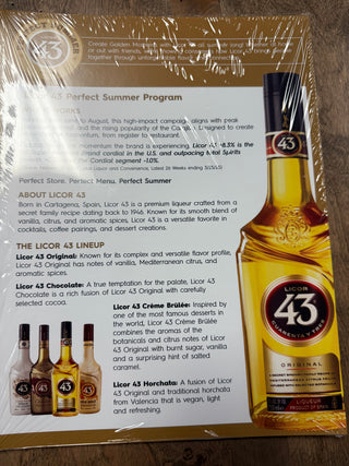 Licor 43 Perfect Summer Sell Sheet - 2025 (Pack of 5)