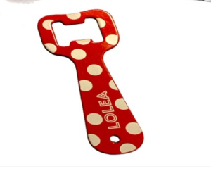 LOLEA BOTTLE OPENER PRINTED METAL - Brand Use Only