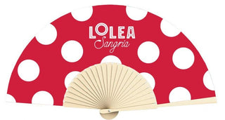 Lolea Sangria Hand Fans - New Logo (Individual)