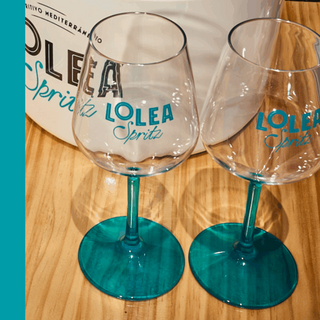 Lolea Spritz Blue Acrylic Wine Glass - Pack of 6