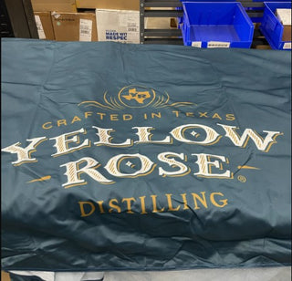 YELLOW ROSE NAVY TABLE CLOTH